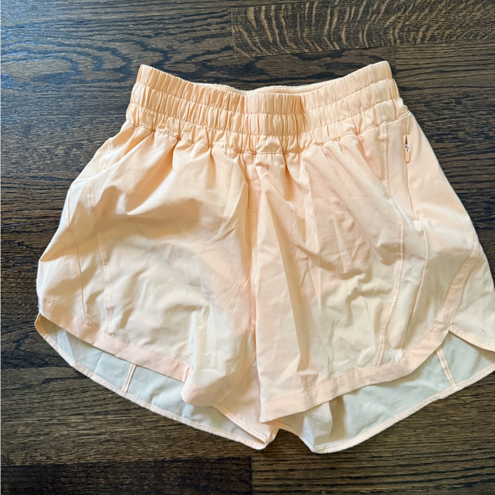 Lululemon Athletica Light Peach Athletic Shorts